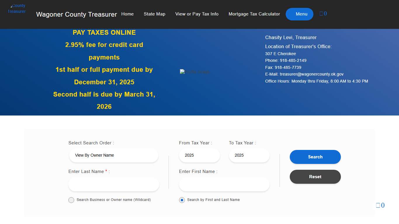 Tax Roll Inquiry County Treasurer